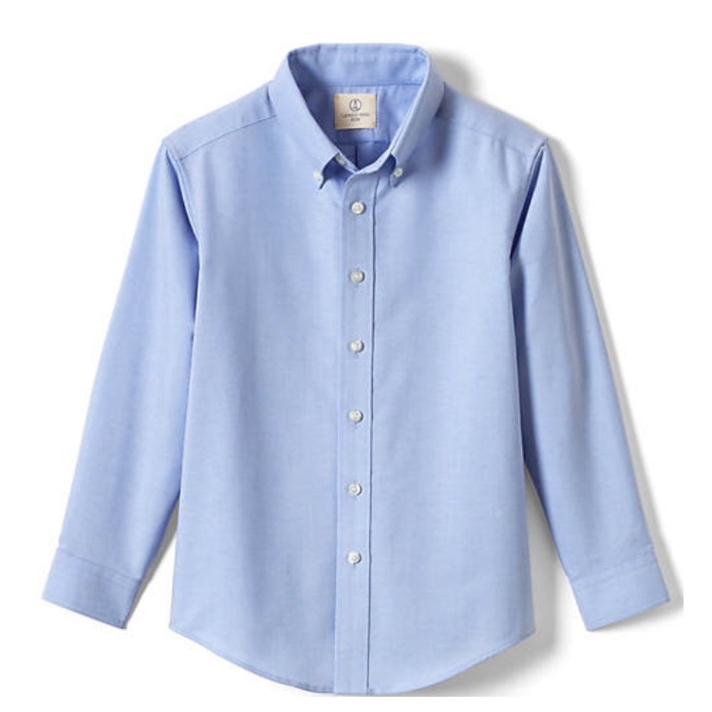 Boy’s Blue Oxford button down from Lands End. Size 14-16